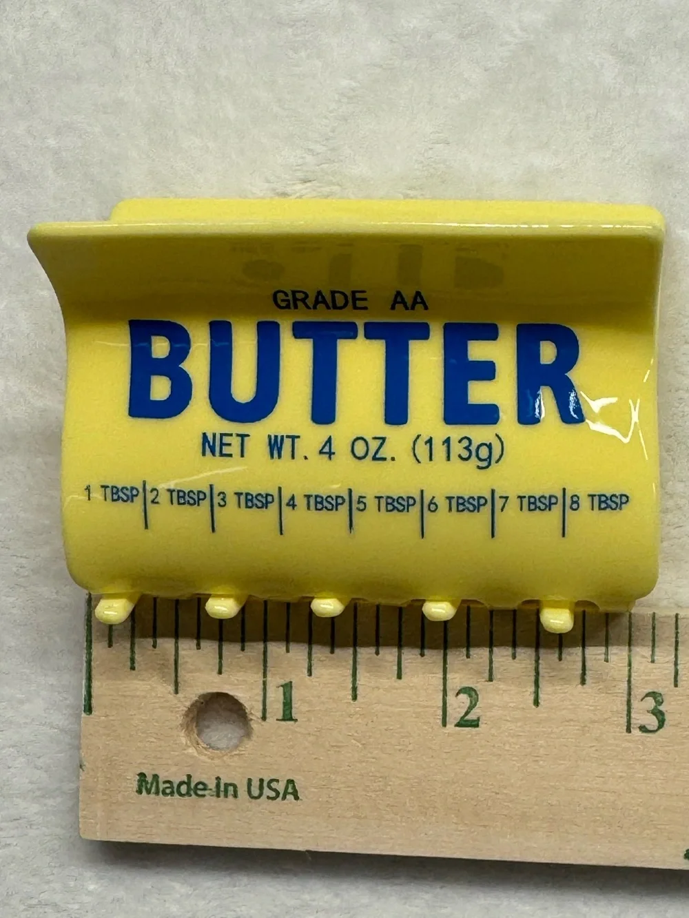 Butter Stick Hair Claw Clip Yellow Novelty Food-Themed Hair Accessory
